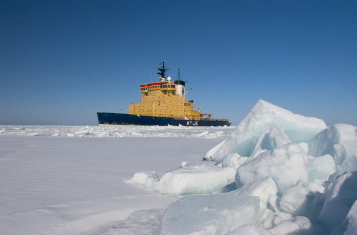 Isbrytarkrav norr om Sundsvall