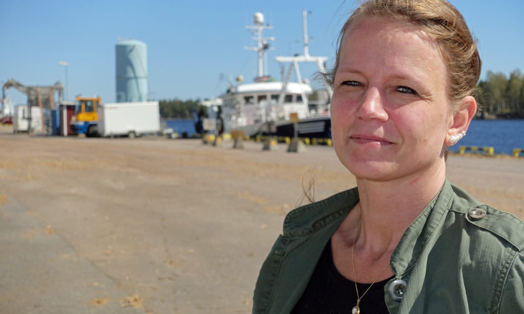 Biobränsle lagras i Gävle