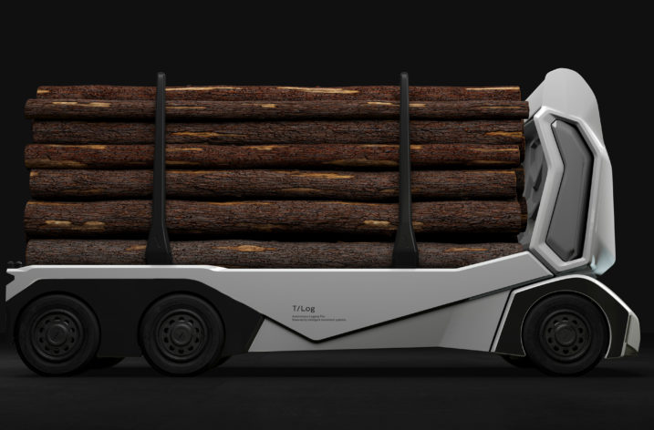 Einride lanserar självkörande timmerbil