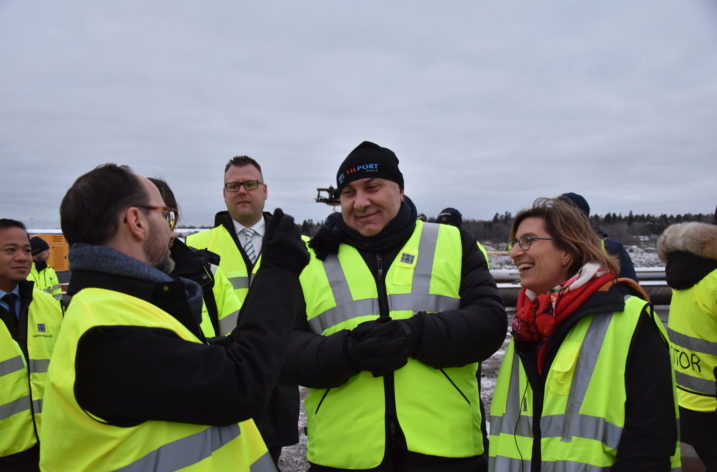 Nu drar bygget av Gävle nya containerterminal igång